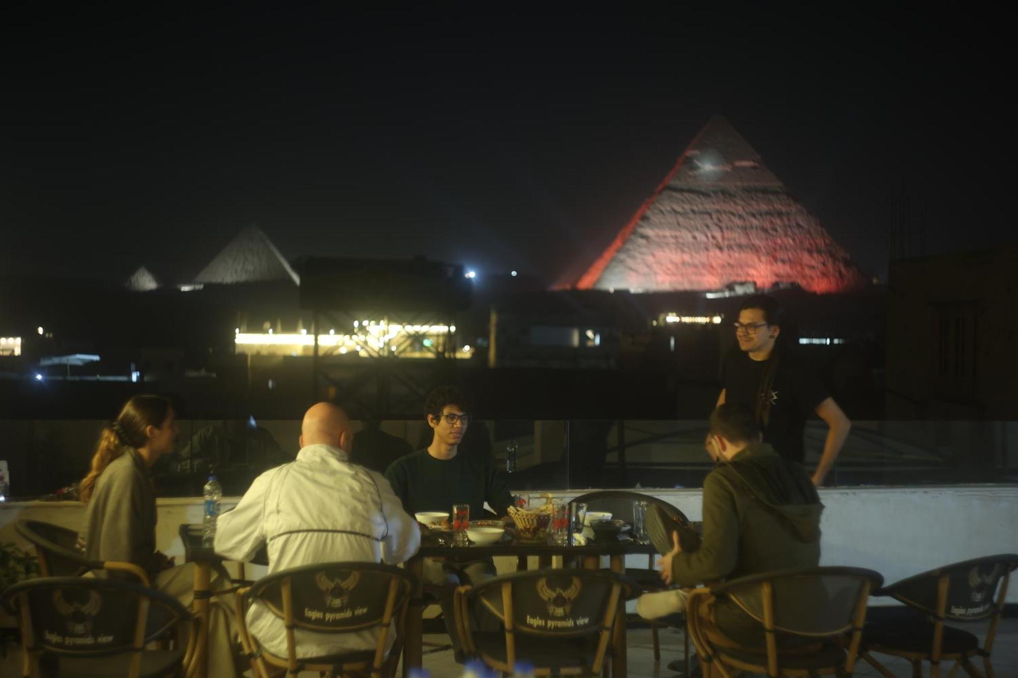 Eagles Pyramids View Hotel Kafrat al Jabal Exterior photo